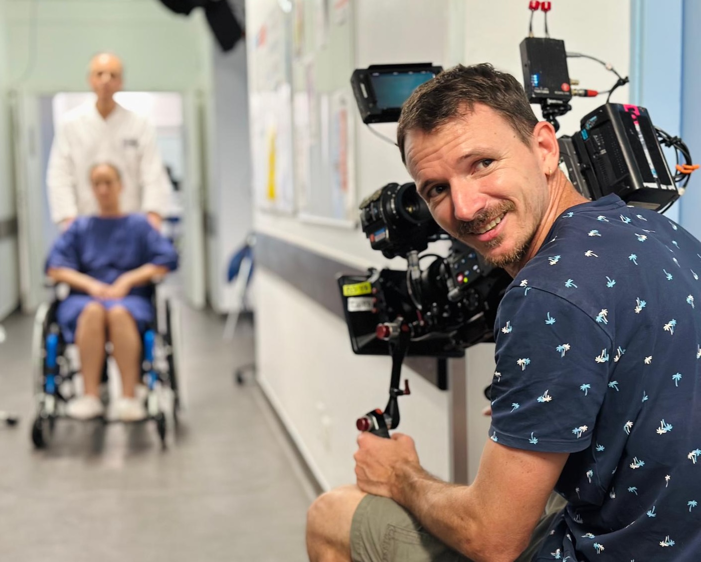 Quentin Chantrel, réalisateur et photographe sur un plateau de tournage